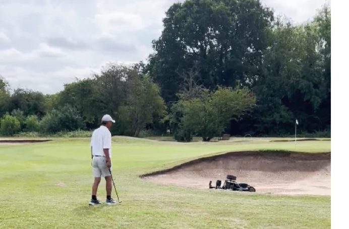 Is that a trolley lying in a bunker?